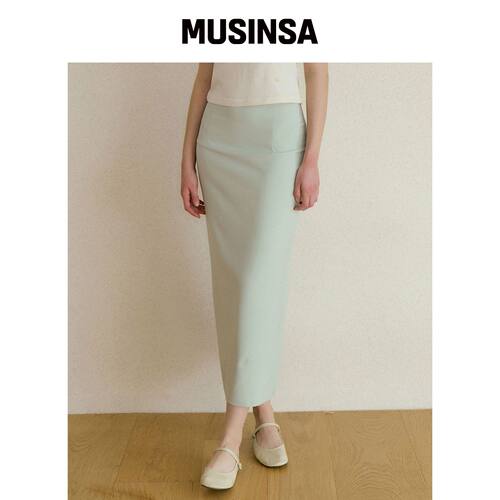 REORG GENA CLASSIC MAXI SKIRT REED GREEN韩国官网直邮进口