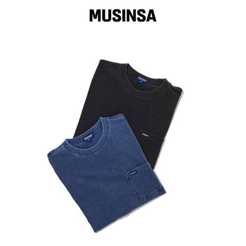 PENFIELD 口袋水洗靛蓝短袖2PACK_FS2KT01U韩国官网直邮进口
