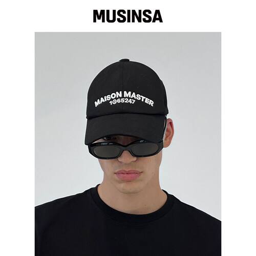 MAISON MASTER 曲线logo棒球帽韩国官网直邮进口MUSINSA