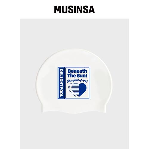 DELIGHTPOOL 日落心形游泳帽 - 海军蓝 MUSINSA韩国官网直邮进口