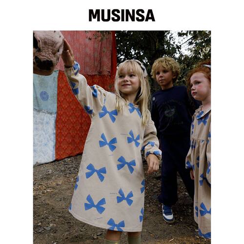 MATILDA N Y 安娜褶皱连衣裙_皇家蓝 MUSINSA韩国官网直邮进口