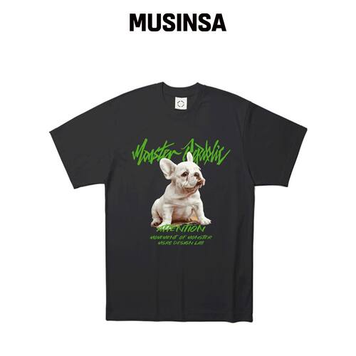 MONSTER REPUBLIC FRNCH 浅绿色 T恤 VLACK MUSI韩国官网直邮进口
