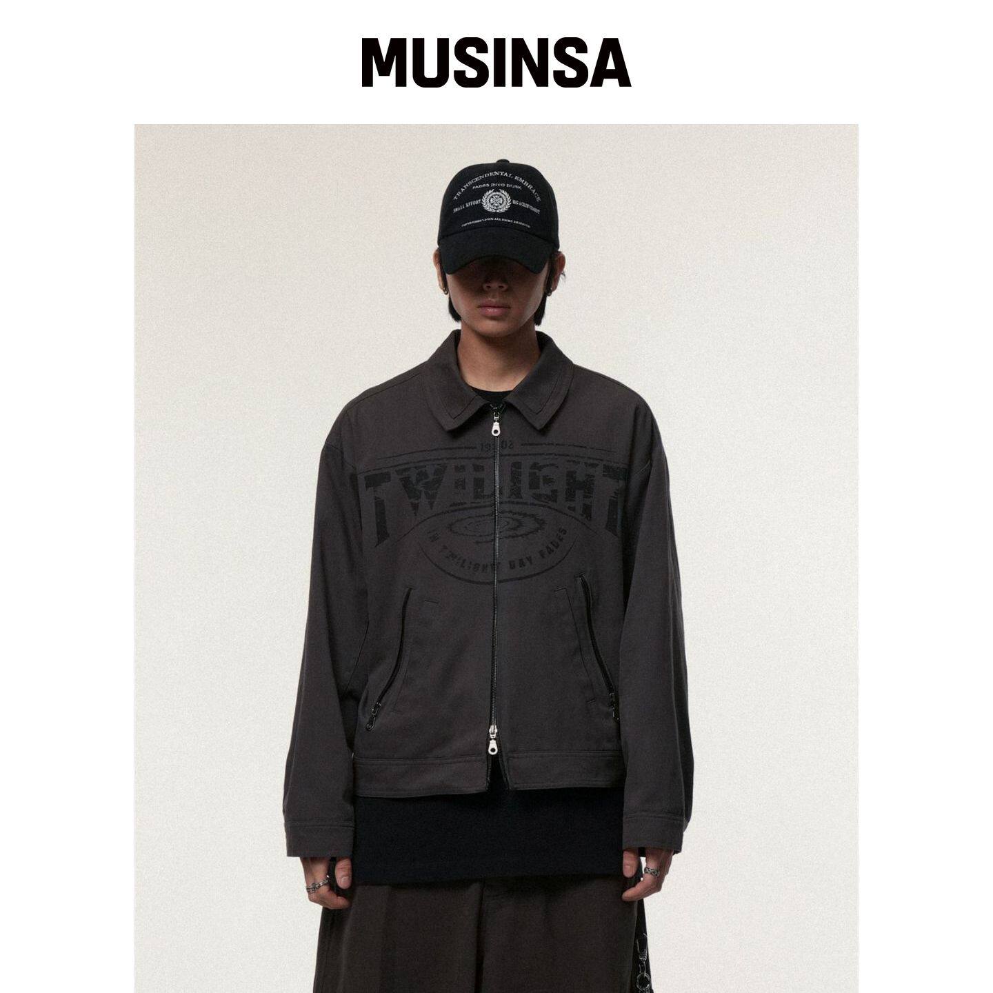 IDWS 暮光工作夹克炭灰色 MUSINSA韩国官网直邮进口