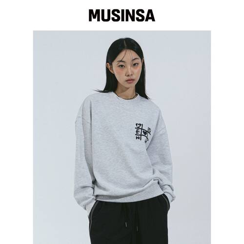 KENDA TIC-TAC-TOE LOGO 卫衣 (浅混色) MUSINSA韩国官网直邮进口