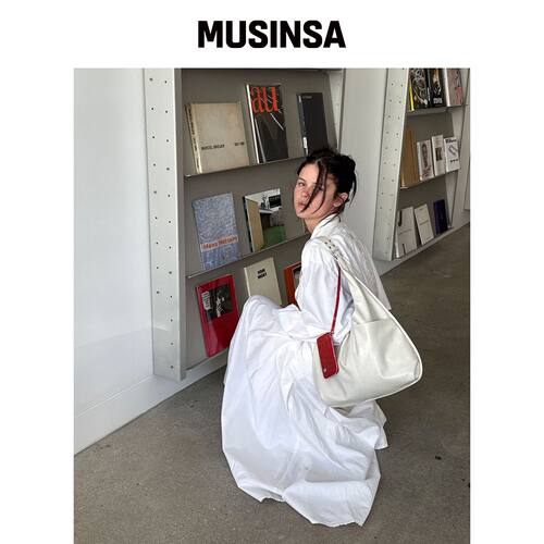 YEOMIM 中号斜挎包（奶油色） MUSINSA韩国官网直邮进口