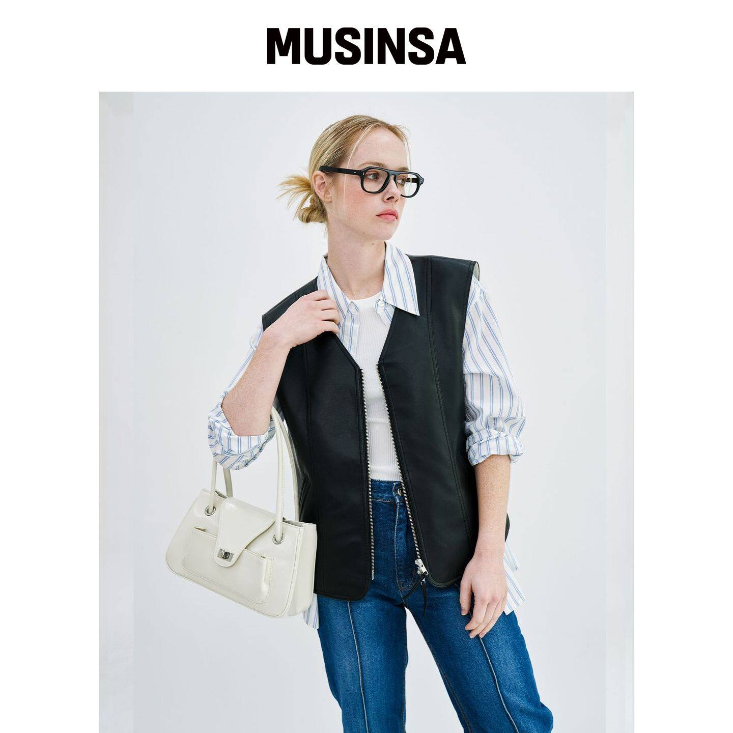 APOA. PAO 长款手部包 OFF-WHITE 皱纹 MUSINSA韩国直邮官方正品
