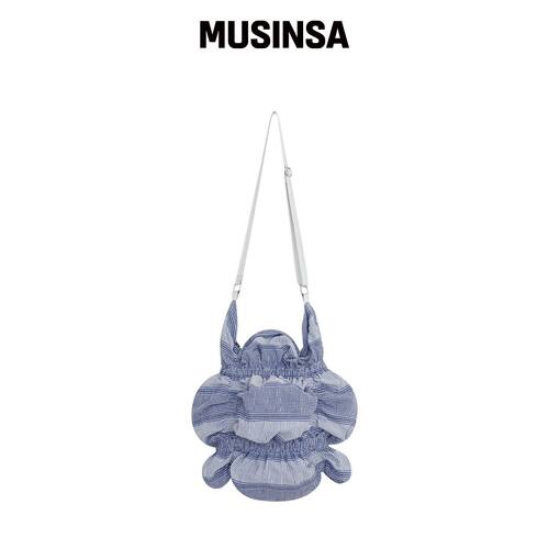 THEMUSEUMVISITOR CHECK SHIRRING CROSS BAG ()韩国官网直邮进口