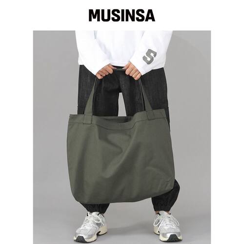 SAINTCREW MEGA 大码纯色 eco包 MSE-140 卡其色韩国官网直邮进口