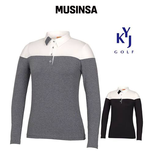 KIM YOUNG JOO GOLF 春秋双色修身弹力功能性女T韩国官网直邮进口