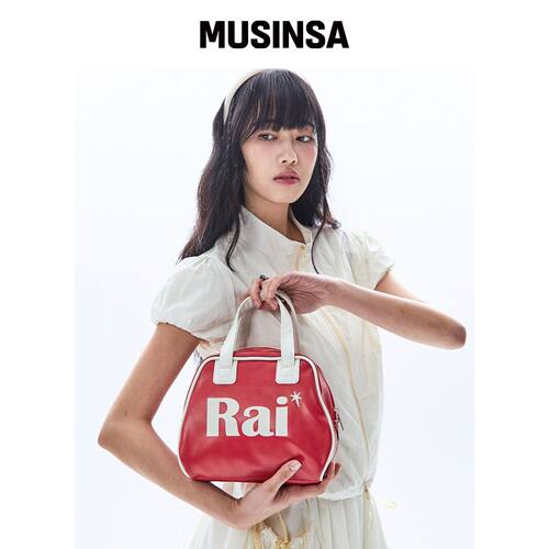 RAIMENT RAI 方形球杆迷你手部包_红色 MUSINSA韩国官网直邮进口