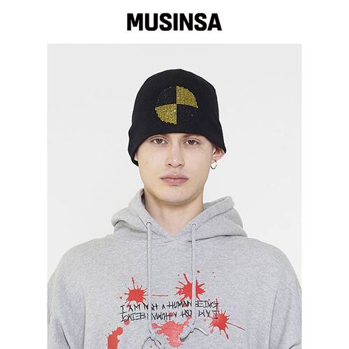I AM NOT A HUMAN BEING H Beanie - Black韩国官网直邮进口