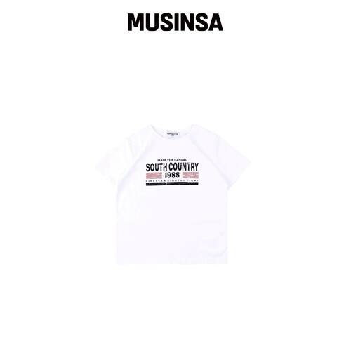 APEX DESIGN 复古短款T恤 - WHITE韩国官网直邮进口MUSINSA