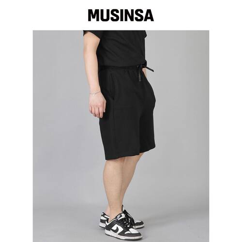 SAINTCREW MOOZ 运动卫裤 ESS-352 黑色 MUSINSA韩国官网直邮进口
