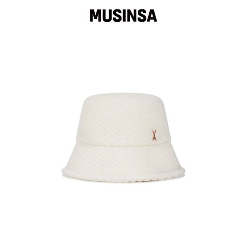 VARZAR VA 钉扣摇粒绒帽子 白色 MUSINSA韩国直邮官方正品