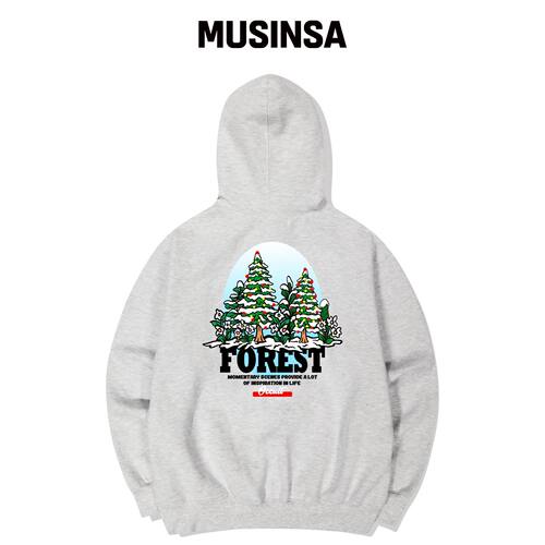 TRIPSHION SNOWY FOREST 图案连帽卫衣 - WHITE韩国官网直邮进口