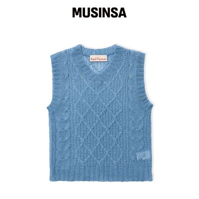 RAD FICTION DOHERTY FISHERMAN CABLE KNIT VES韩国官网直邮进口