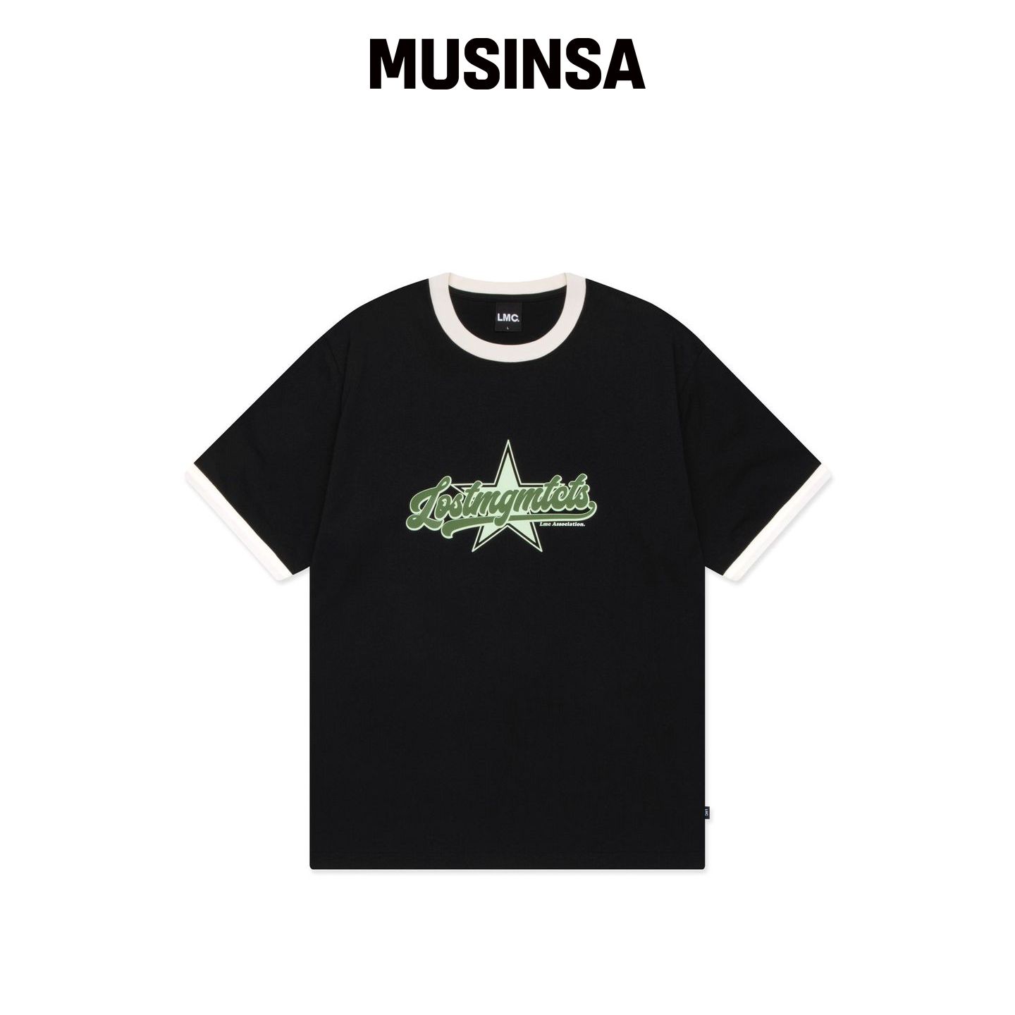 LMC STAR RINGER TEE 黑色 MUSINSA韩国官网直邮进口图片