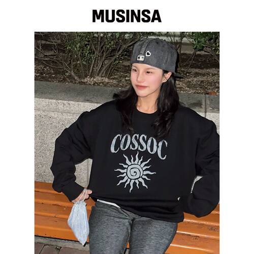 COSO 海滩艺术卫衣MTM（黑色）韩国官网直邮进口MUSINSA