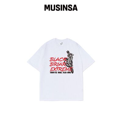 BLACK BRIAR BB BIKE 白色T恤 MUSINSA韩国官网直邮进口