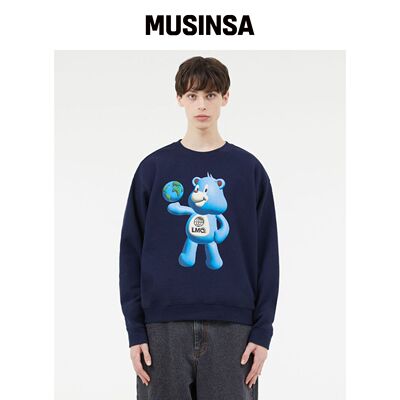 LMC 3D BEAR 卫衣 深蓝色 MUSINSA韩国官网直邮进口