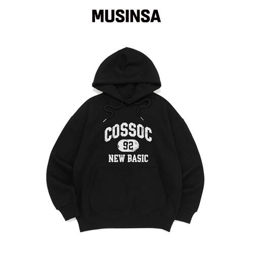 COSO 新基础款COSO连帽T恤（VLACK）韩国官网直邮进口MUSINSA