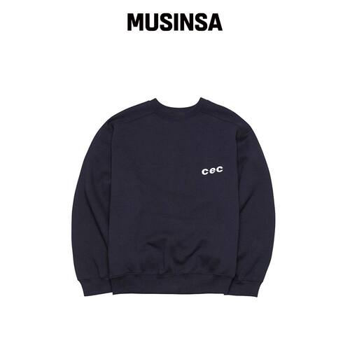 CHANCECHANCE CEC 卫衣（海军蓝/绒面） MUSINSA韩国官网直邮进口