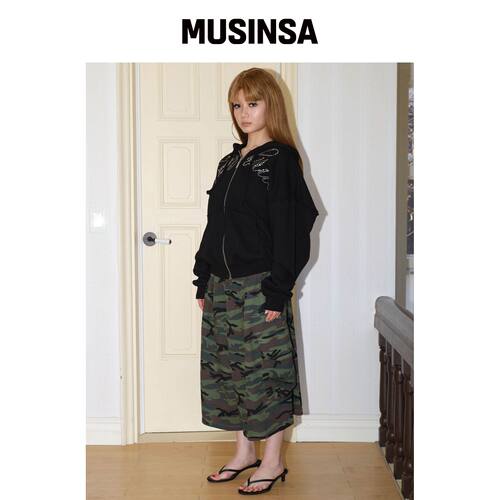 EXPIRED GIRL 迷彩大版百慕大裤 MUSINSA韩国官网直邮进口