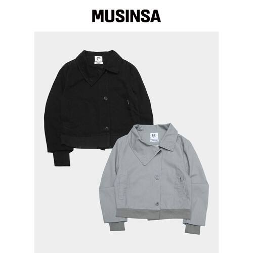 PLACE STUDIO 高领纽扣廓形外套早秋夹克MUSINSA韩国官网直邮进口