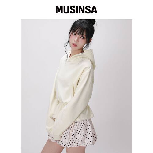 LIKE THE MOST 蕾丝下摆卫衣_柠檬 MUSINSA韩国直邮官网直邮进口