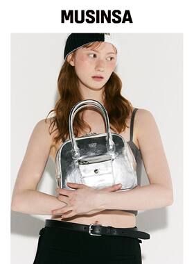 MAISON CREME Door Bell Tote Bag_silver韩国官网直邮进口