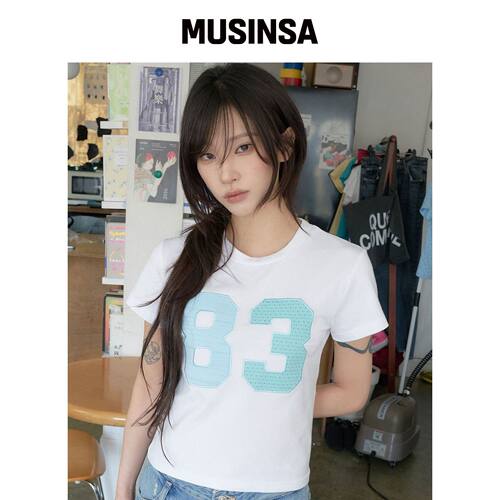 LARTIGENT L24 PATCH T-SHIRT(WHITE)韩国官网直邮进口MUSINSA