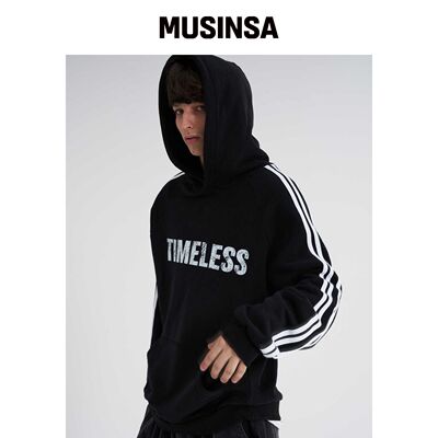 TENER TIMELESS 条纹背带裤黑色 MUSINSA韩国官网直邮进口