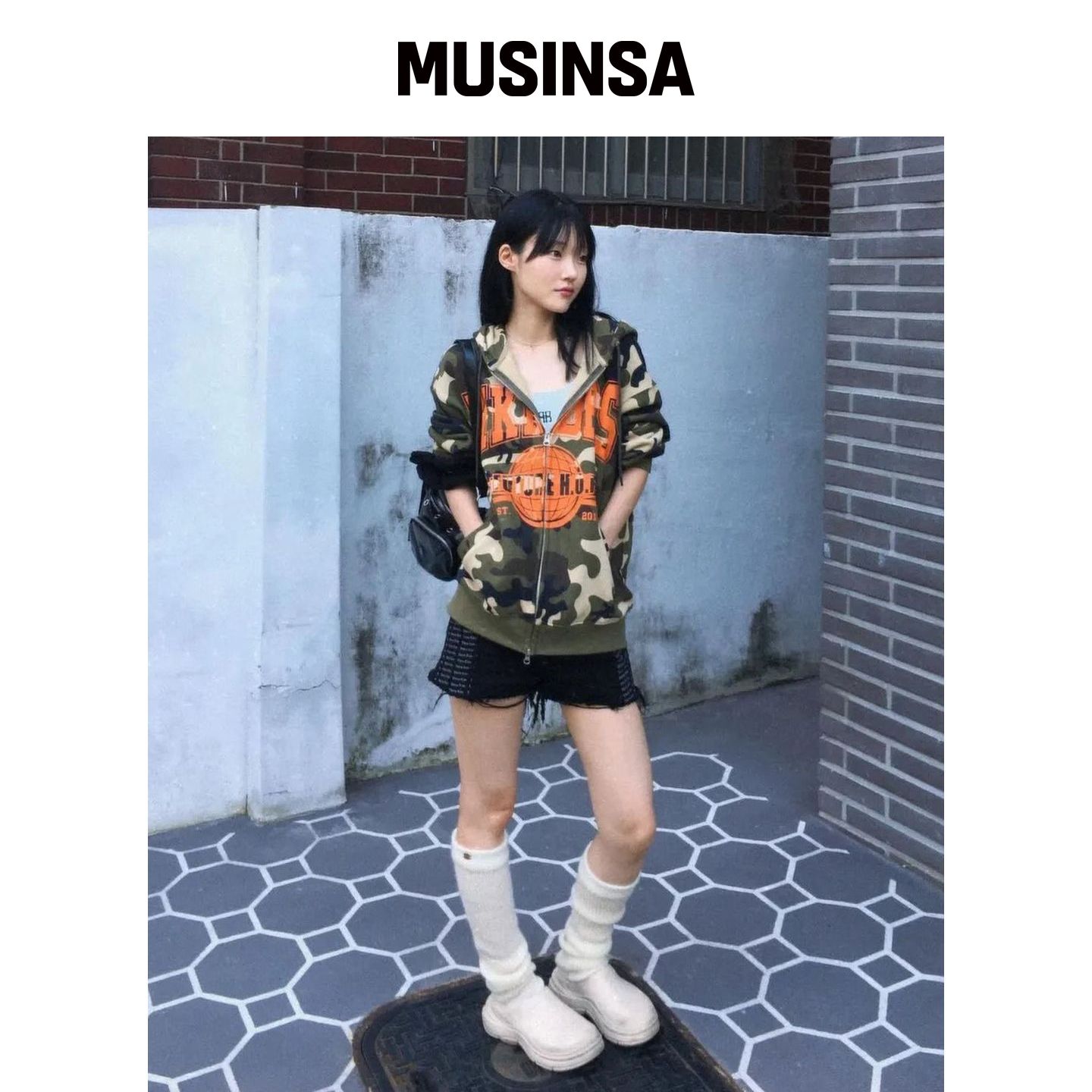 WKNDRS H.O.F 拉链连帽卫衣(迷彩) MUSINSA韩国官网直邮进口