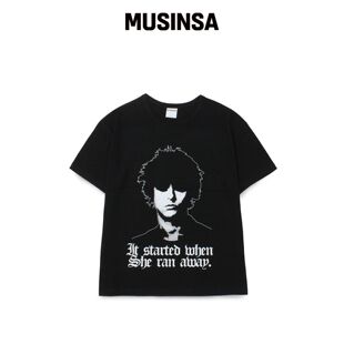 KEYMISERY HUMAN 打印机短款T恤(VLACK) MUSIN韩国官网直邮进口