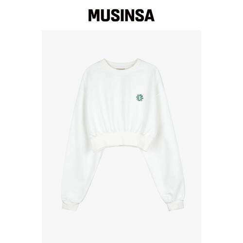 LOSSYROW SYMBOL 裤脚宽松卫衣 白色韩国官网直邮进口MUSINSA