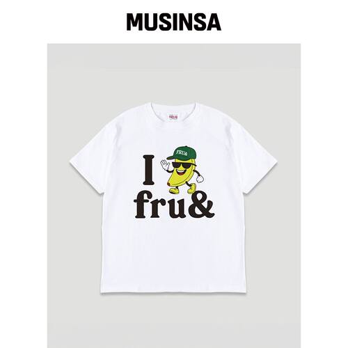 FRUAND PRUNE GRAPHIC 短袖T恤_香蕉 MUSINSA韩国直邮官方正品