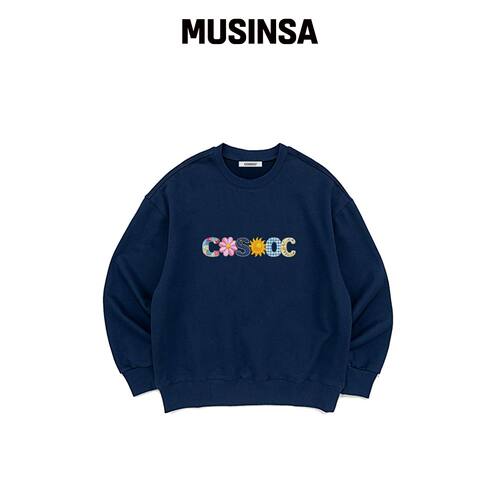 COSO CC 布艺字母运动衬衫（婴儿蓝）韩国官网直邮进口MUSINSA