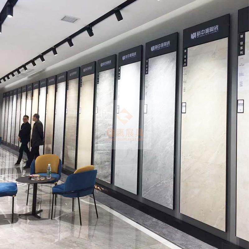 展柜瓷砖展示架锁墙上样展具收边木地板展架壁挂式货架免钉