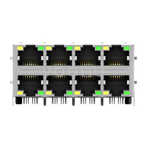 SYT26Q042DB2A4D068 千兆rj45十二口带led 2x6双层带弹片