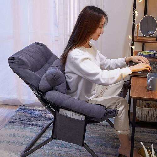 懒人小沙发家用电脑椅子宿舍椅子靠背舒服折叠凳子宿舍椅子靠背椅