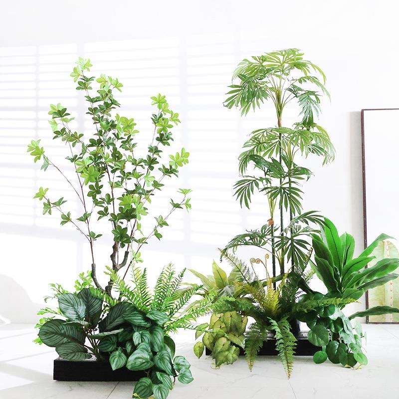 仿真花假花摆设阳台围栏栅栏户外花箱仿真花组合假绿植造景装饰树