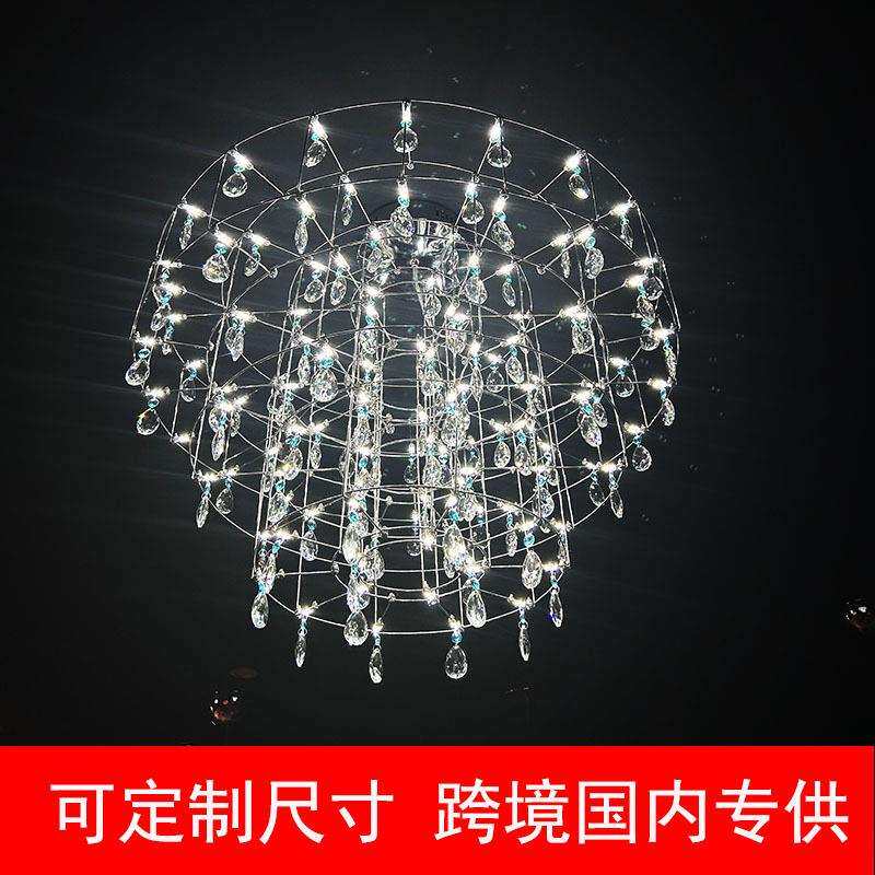 跨境2026新款水晶吊灯别墅展厅样品间萤火虫餐厅酒店KTV装饰灯具