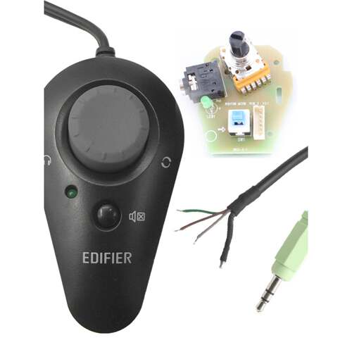 Edifier R101T06 M1310 R151T扬声器专用线控制器耳机插孔一键式