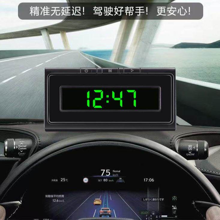 2025简约时间新款全自动电子狗安全预警仪智能语音播报器车载测速