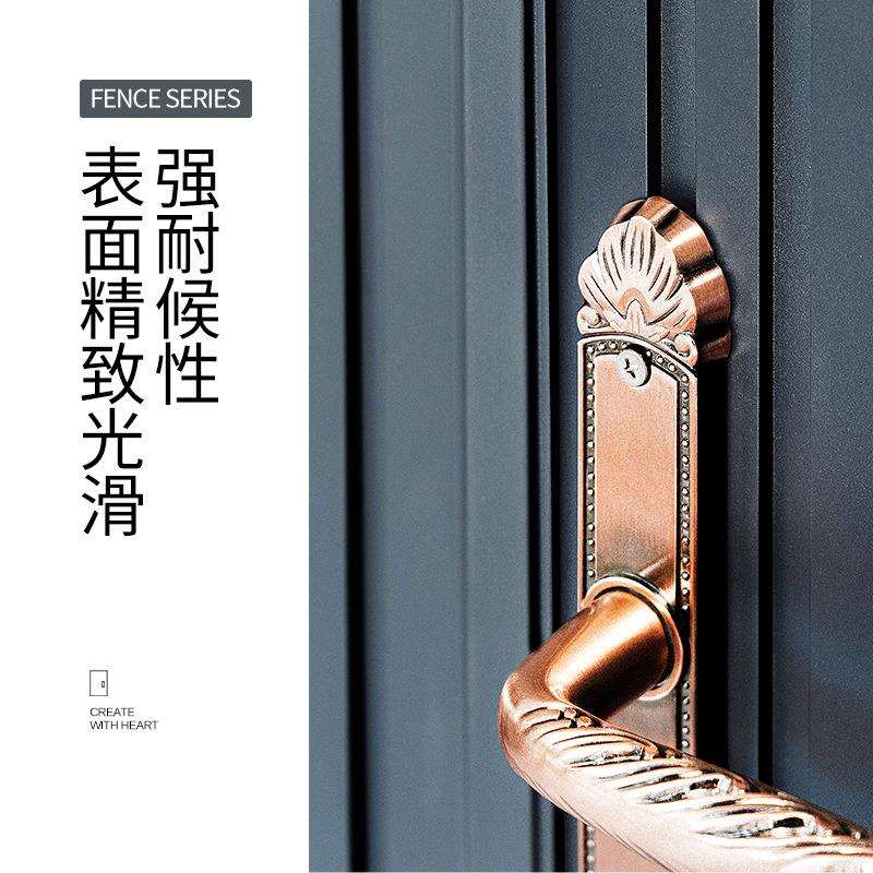 博盾铝合金铝艺大门 铝艺门庭院门铝门电动双开 别墅户外对开小门