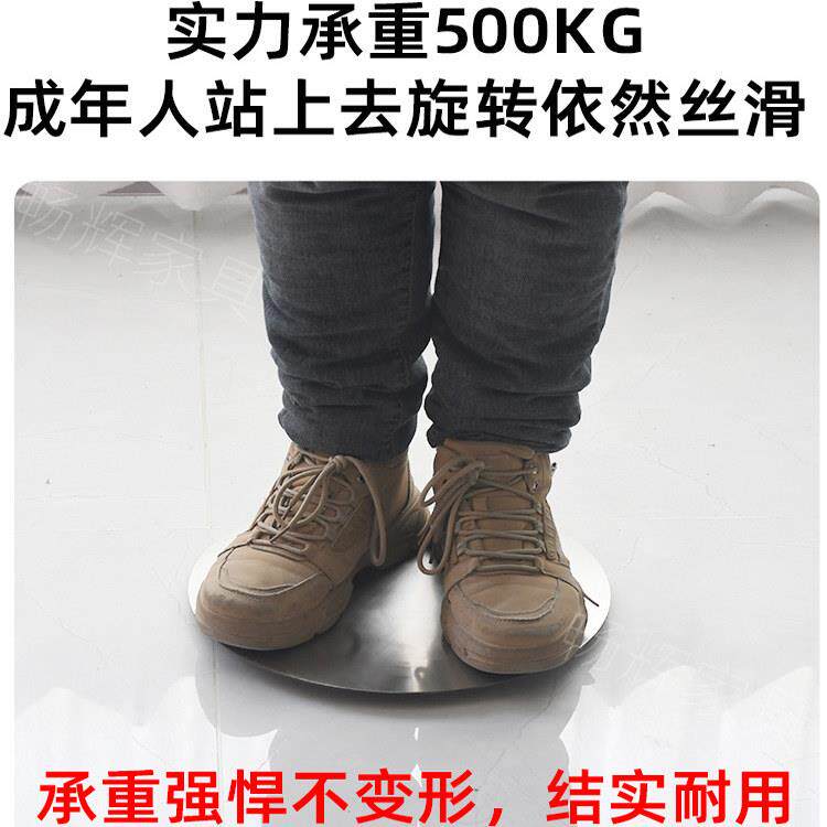 不001锈钢转盘型展示台打包盘盆景装机模旋作转工直台播拍摄底座