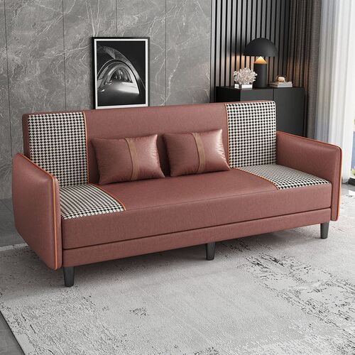 沙发床两用可折叠小户型客厅双人多功能科技布艺卧室懒人折叠沙发