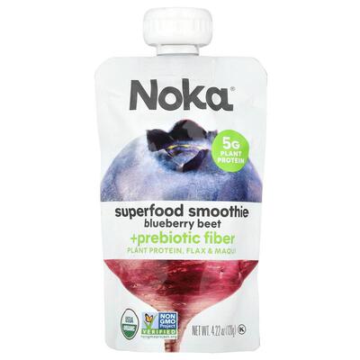 Noka,SuperFood 奶昔 + 益生元纤维，樱桃甜菜味，4.22 盎司（120
