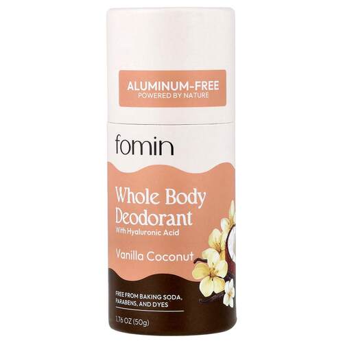 fomin,Whole Body Deodorant, Aluminum-Free, Vanilla Coconut,