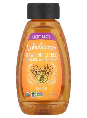 Wholesome Sweeteners,有机，原生粗制白蜂蜜，16 盎司（454 克）
